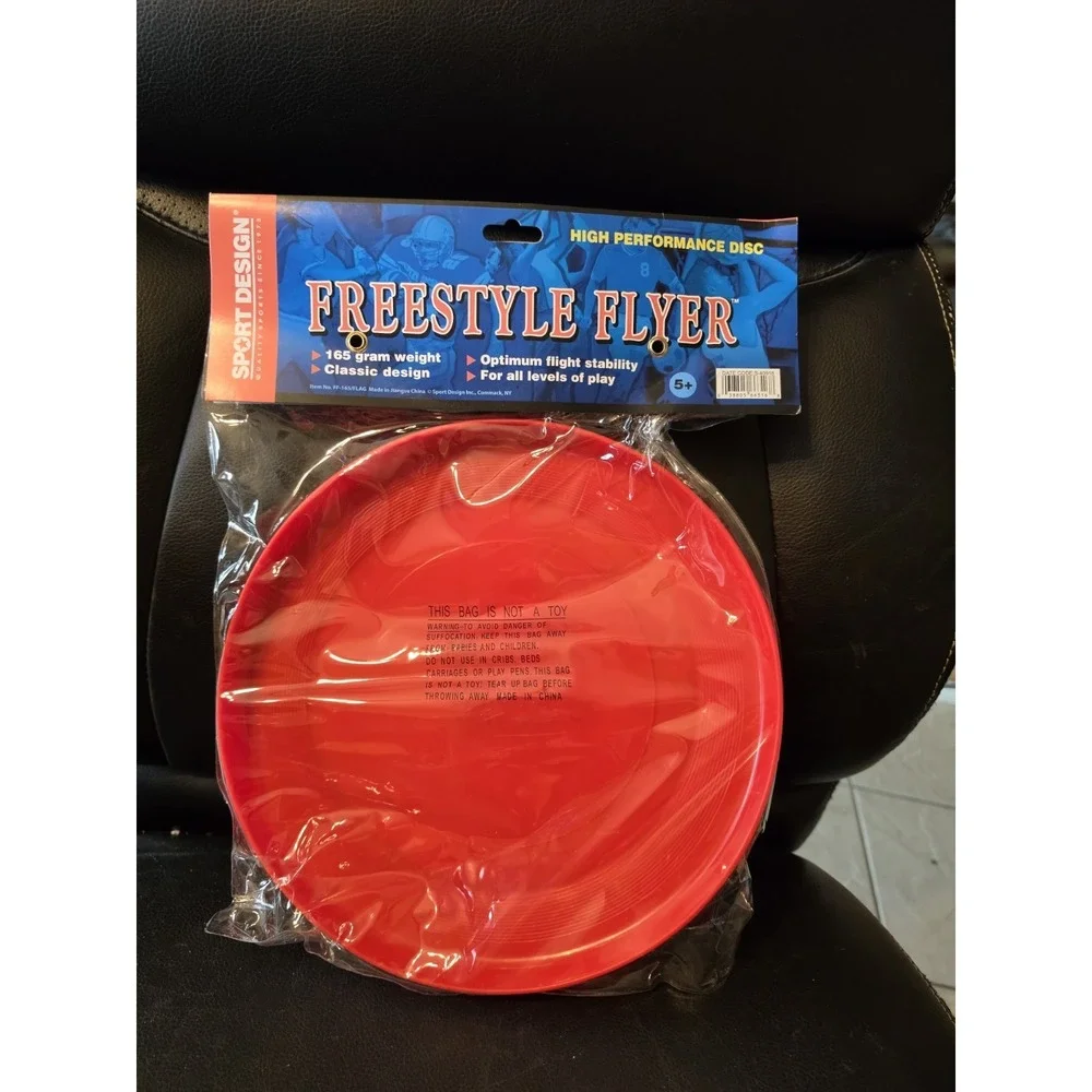 Freestyle Flyer 165g Ultimate Disc Frisbee - American Flag Design - RED - NIP